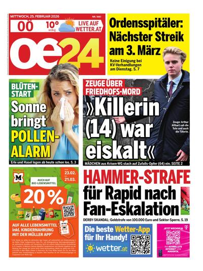 oe24 Abendausgabe 2026-02-25