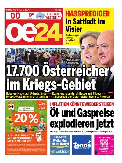 Hauptausgabe oe24 Abendausgabe