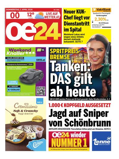 Hauptausgabe oe24 Abendausgabe