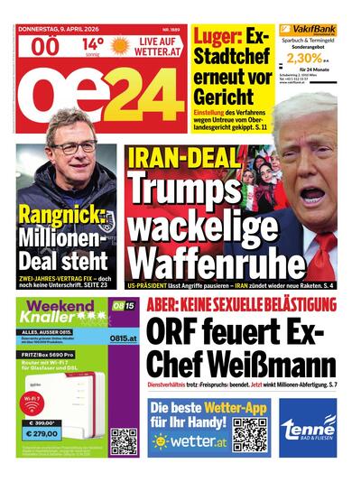 Hauptausgabe oe24 Abendausgabe