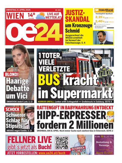 oe24 Abendausgabe 2026-04-21