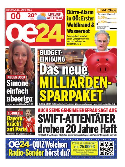 oe24 Abendausgabe 2026-04-28