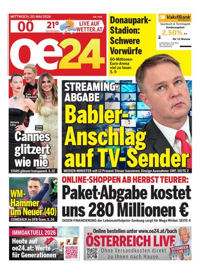 oe24 Abendausgabe 2026-05-20
