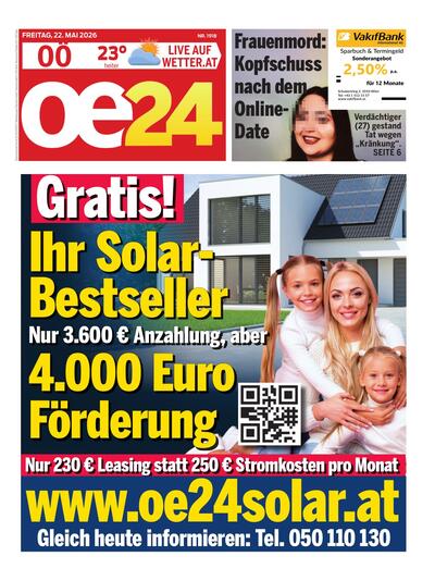 oe24 Abendausgabe 2026-05-22