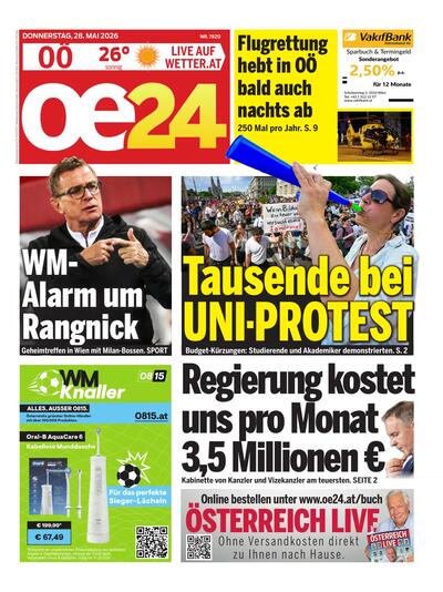oe24 Abendausgabe 2026-05-28