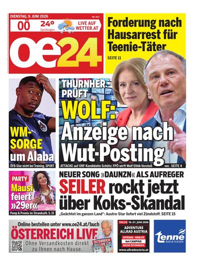 oe24 Abendausgabe 2026-06-09