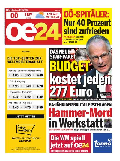 oe24 Abendausgabe 2026-06-12