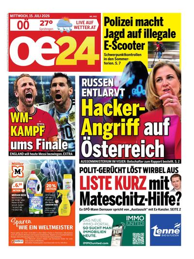 oe24 Abendausgabe 2026-07-15