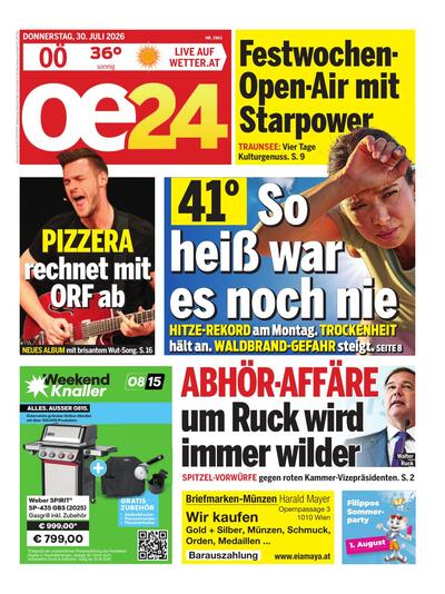 oe24 Abendausgabe 2026-07-30