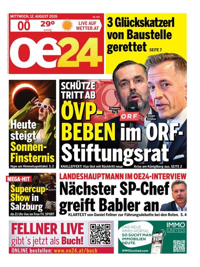 oe24 Abendausgabe 2026-08-12