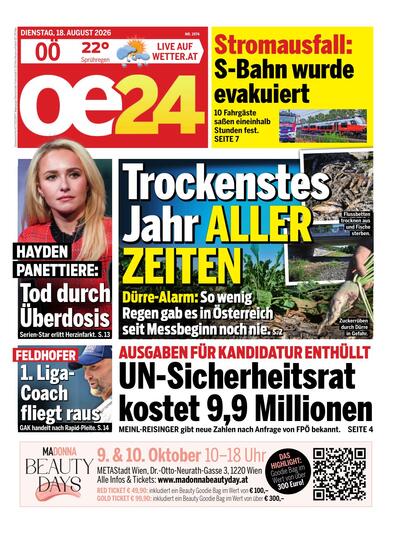 oe24 Abendausgabe 2026-08-18