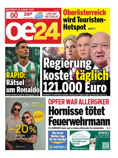 oe24 Abendausgabe 2026-08-26