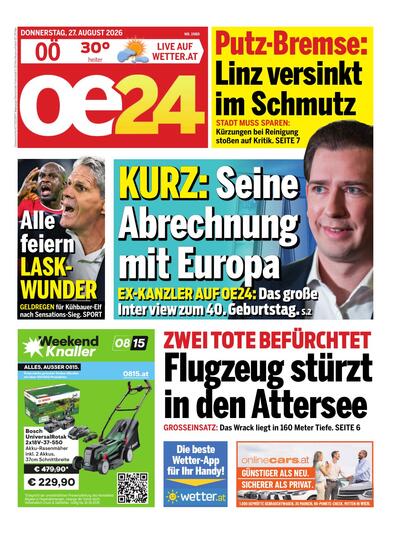 oe24 Abendausgabe 2026-08-27