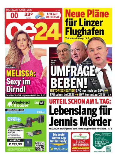 oe24 Abendausgabe 2026-08-28
