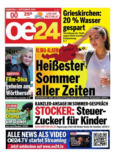 oe24 Abendausgabe 2026-09-01