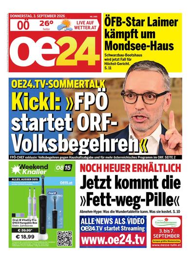 oe24 Abendausgabe 2026-09-03