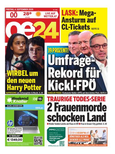 oe24 Abendausgabe 2026-09-04