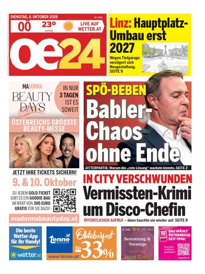 oe24 Abendausgabe 2026-10-06