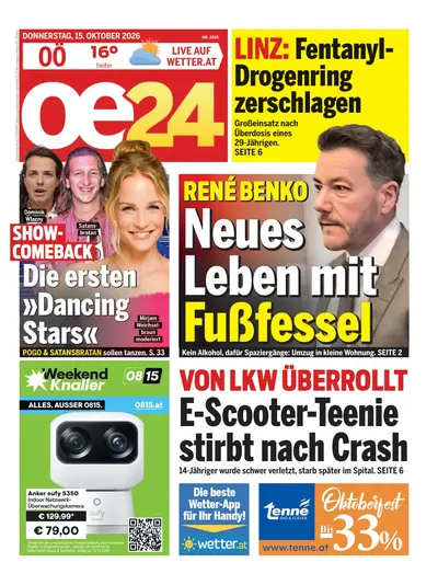 oe24 Abendausgabe 2026-10-15